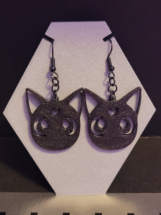 Cute Sailor Moon Cat Earrings