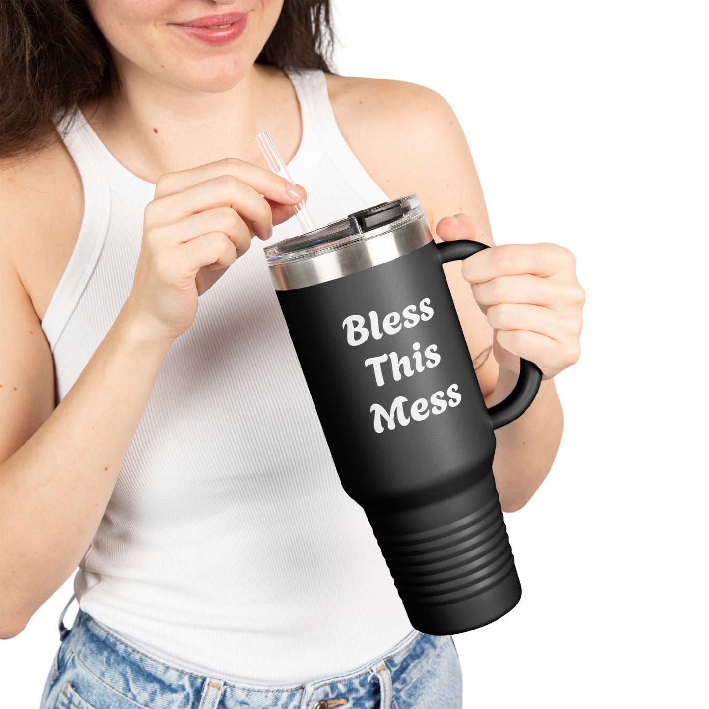 Bless This Mess Insulated Travel Mug, 40oz